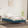 vidaXL Cadre de lit sans matelas bleu fonc&eacute; 80x220 cm velours