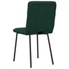 vidaXL Chaises &agrave; manger lot de 4 Vert fonc&eacute; Velours