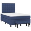 vidaXL Sommier &agrave; lattes de lit avec matelas Bleu 120x200 cm Tissu