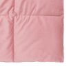 vidaXL Duvet d'&eacute;t&eacute; simple Matelass&eacute; Rose 220 x 260 cm Microfibre