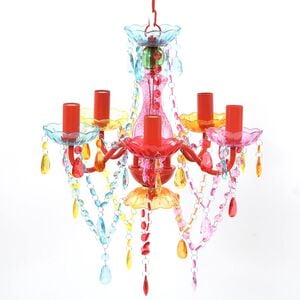 vidaXL Crystal Light 5 Ampoules Multicolore