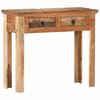 vidaXL Table console 90,5x30x75 cm Bois d'acacia et de r&eacute;cup&eacute;ration