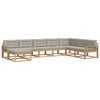 vidaXL Ensemble de canap&eacute;s d'ext&eacute;rieur 8 pc Blanc et gris clair