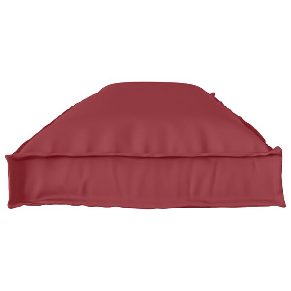 vidaXL Set de coussins de palette 2 pcs Bordeaux 150 x 40 x 8 cm