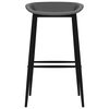 vidaXL Ensemble de bar 7 pcs Noir et gris