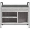 vidaXL Banc &agrave; chaussures sonoma gris 65,5x32x57,5 cm bois d'ing&eacute;nierie