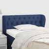 vidaXL T&ecirc;te de lit avec oreilles Bleu 93x23x78/88 cm Tissu
