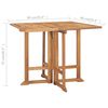 vidaXL Ensemble &agrave; manger d'ext&eacute;rieur pliable 5 pcs Bois solide de teck