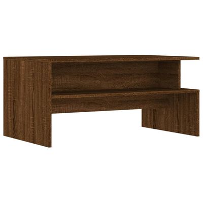 vidaXL Table basse chêne marron 90x55x42,5 cm bois d'ingénierie