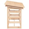 vidaXL Support pour bois de chauffage 108x64,5x78 cm Bois de pin