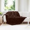 vidaXL Couverture en Fourrure de Lapin Synth&eacute;tique Camel 150 x 220 cm