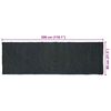 vidaXL Tapis de surface Rectangulaire Gris fonc&eacute; 80 x 300 cm Jute
