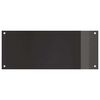 vidaXL Protection de cuisine 2 pcs Noir 100 x 40 cm verre tremp&eacute;