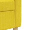 vidaXL Ensemble de canap&eacute;s 2 pcs jaune clair tissu