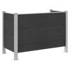vidaXL Cl&ocirc;ture de poubelle Gris 161 x 85 x 115 cm Aluminium et WPC