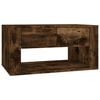 vidaXL Table basse Ch&ecirc;ne fum&eacute; 80x50x40 cm Bois d'ing&eacute;nierie