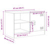 vidaXL Meuble TV vert olive 67x39x44 cm acier