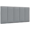 vidaXL Cadre de lit sans matelas Hanko gris clair 100x200 cm tissu