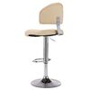 vidaXL Tabourets de bar lot de 2 cr&egrave;me similicuir
