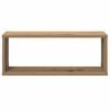 vidaXL &Eacute;tag&egrave;res cube murales 2 pcs ch&ecirc;ne artisanal 60x15x23 cm