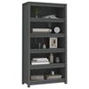 vidaXL Biblioth&egrave;que Gris 80x35x154 cm Bois de pin massif