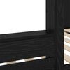 vidaXL Lit Superpos&eacute; pour Enfants Ch&ecirc;ne noir 75 x 190 cm