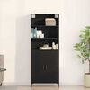 vidaXL Haut Armoire Chêne noir 69,5 x 34 x 180 cm Bois d'ingénierie