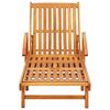 vidaXL Chaises longues lot de 2 avec coussins Bois d'acacia solide
