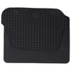 vidaXL Tapis de voiture 4 pcs Noir &Scaron;KODA OCTAVIA I 97-04 Caoutchouc