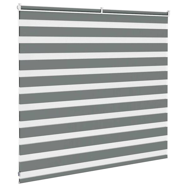 vidaXL Store z&egrave;bre gris fonc&eacute; largeur du tissu 160,9 cm polyester