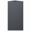 vidaXL Jardini&egrave;res 2 pcs anthracite triangulaire 40x34,5x70 cm acier