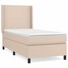 vidaXL Sommier &agrave; lattes de lit avec matelas Cappuccino 80x200 cm