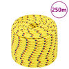 vidaXL Corde de bateau Jaune 14 mm 250 m Polypropyl&egrave;ne