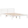 vidaXL Cadre de lit sans matelas blanc 140x190 cm bois de pin massif