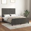 vidaXL Cadre de lit sans matelas gris fonc&eacute; 140x200 cm velours
