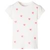 T-shirt pour enfants &eacute;cru 92
