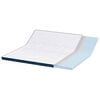 vidaXL Surmatelas Blanc 70 x 200 x 8 cm Tissu Jacquard