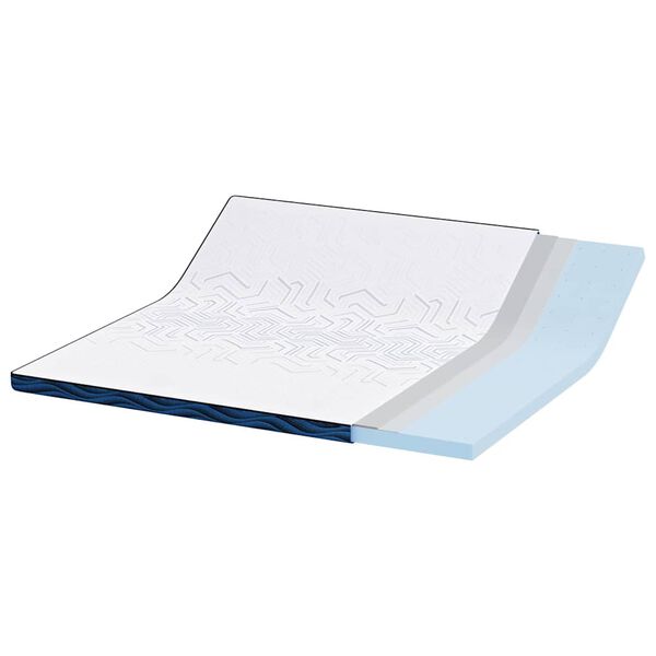 vidaXL Surmatelas Blanc 70 x 200 x 8 cm Tissu Jacquard
