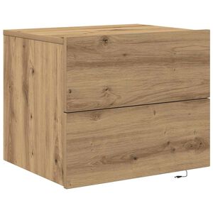 vidaXL Cabinet de chevet Ch&ecirc;ne artisanal 50 x 39 x 41 cm