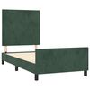 vidaXL Cadre de lit sans matelas vert fonc&eacute; 90x200 cm velours