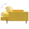 vidaXL Canap&eacute;-lit &agrave; 2 places jaune tissu