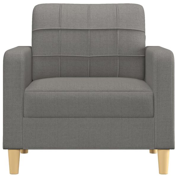 vidaXL Fauteuil Gris fonc&eacute; 60 cm Tissu