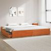 vidaXL Cadre de lit Cire marron 180 x 200 cm Bois de Pin Massif