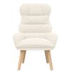 vidaXL fauteuil Crème 69 x 74 x 93 cm Tissu Sherpa