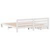 vidaXL Cadre de lit sans matelas blanc 180x200 cm bois massif de pin