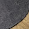 vidaXL Tapis HUARTE &agrave; poils courts doux et lavable anthracite &Oslash; 100 cm