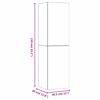 vidaXL Meuble TV mural Sonoma gris 30,5x30x110 cm