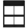 vidaXL Biblioth&egrave;que noir 66x31x80 cm bois d'ing&eacute;nierie
