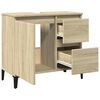 vidaXL Armoire salle de bain ch&ecirc;ne sonoma 65x33x60 cm