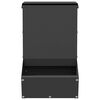 vidaXL Distributeur pour lapins Noir 17,5 x 26 x 28,5 cm